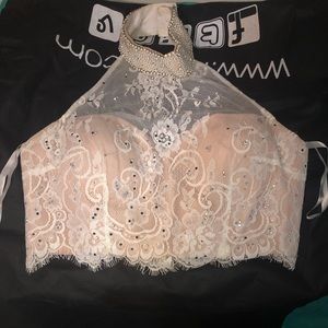 Two piece prom dress